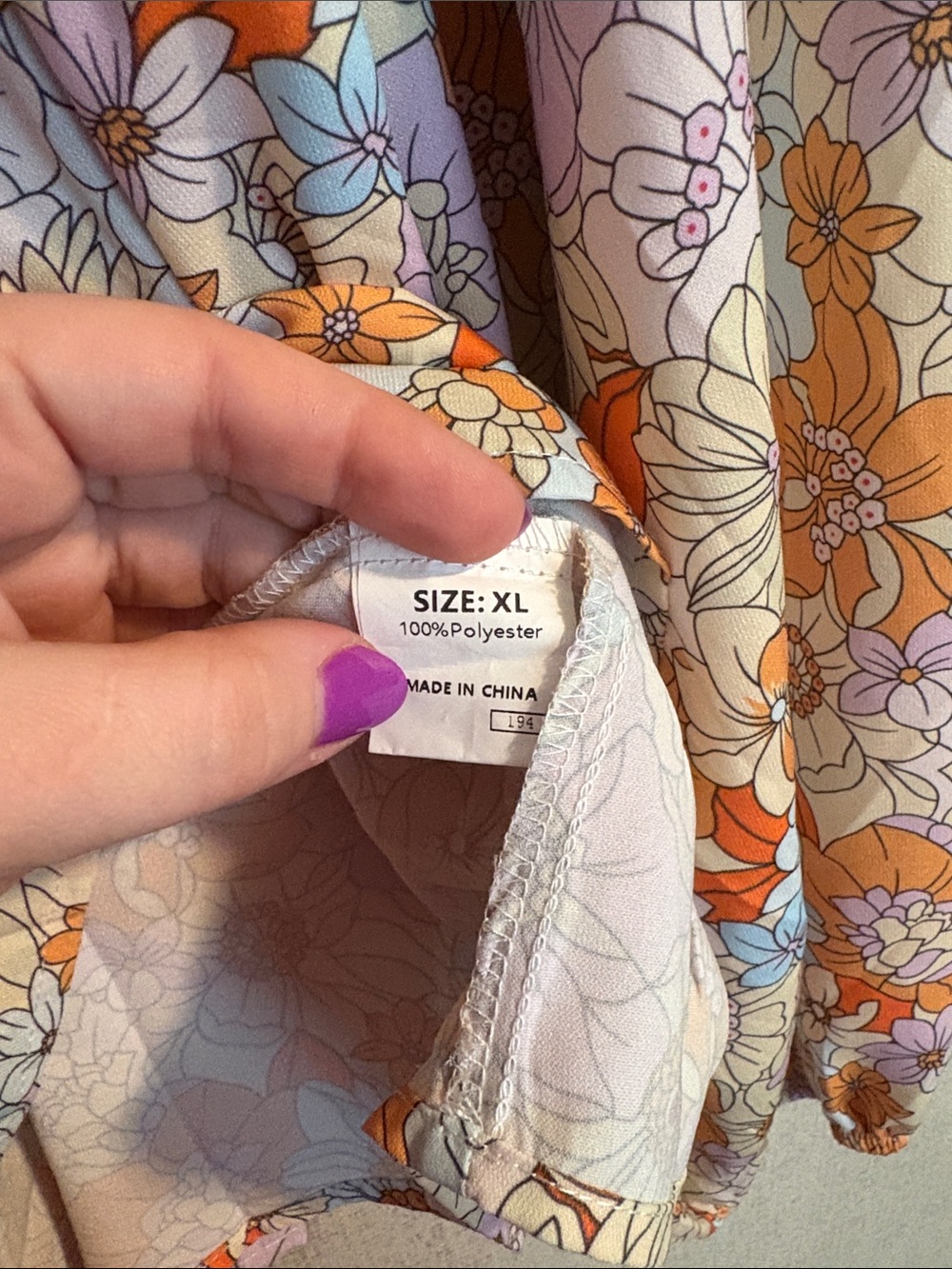 Floral Babydoll Top - Picture 5 of 5